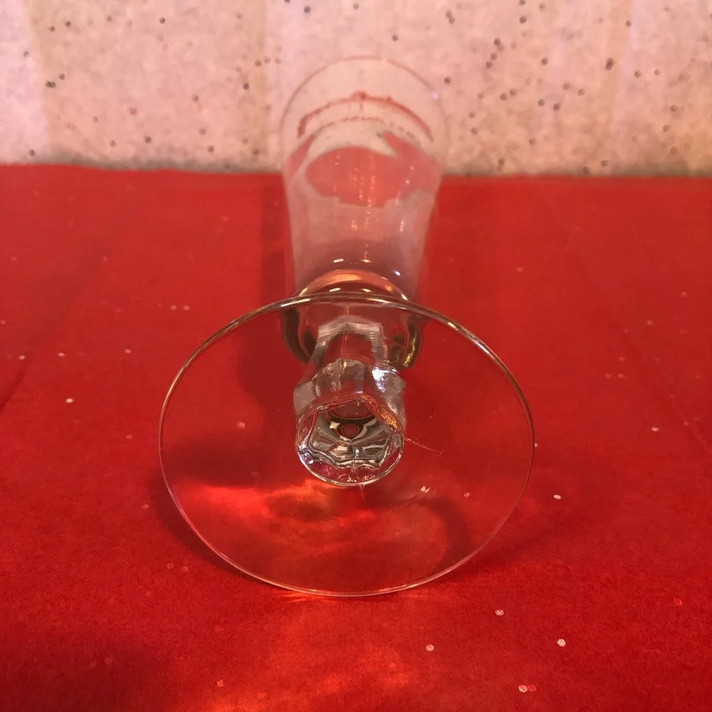 Vintage Cincinnati Ohio Stemmed Pilsner Beer Glass
